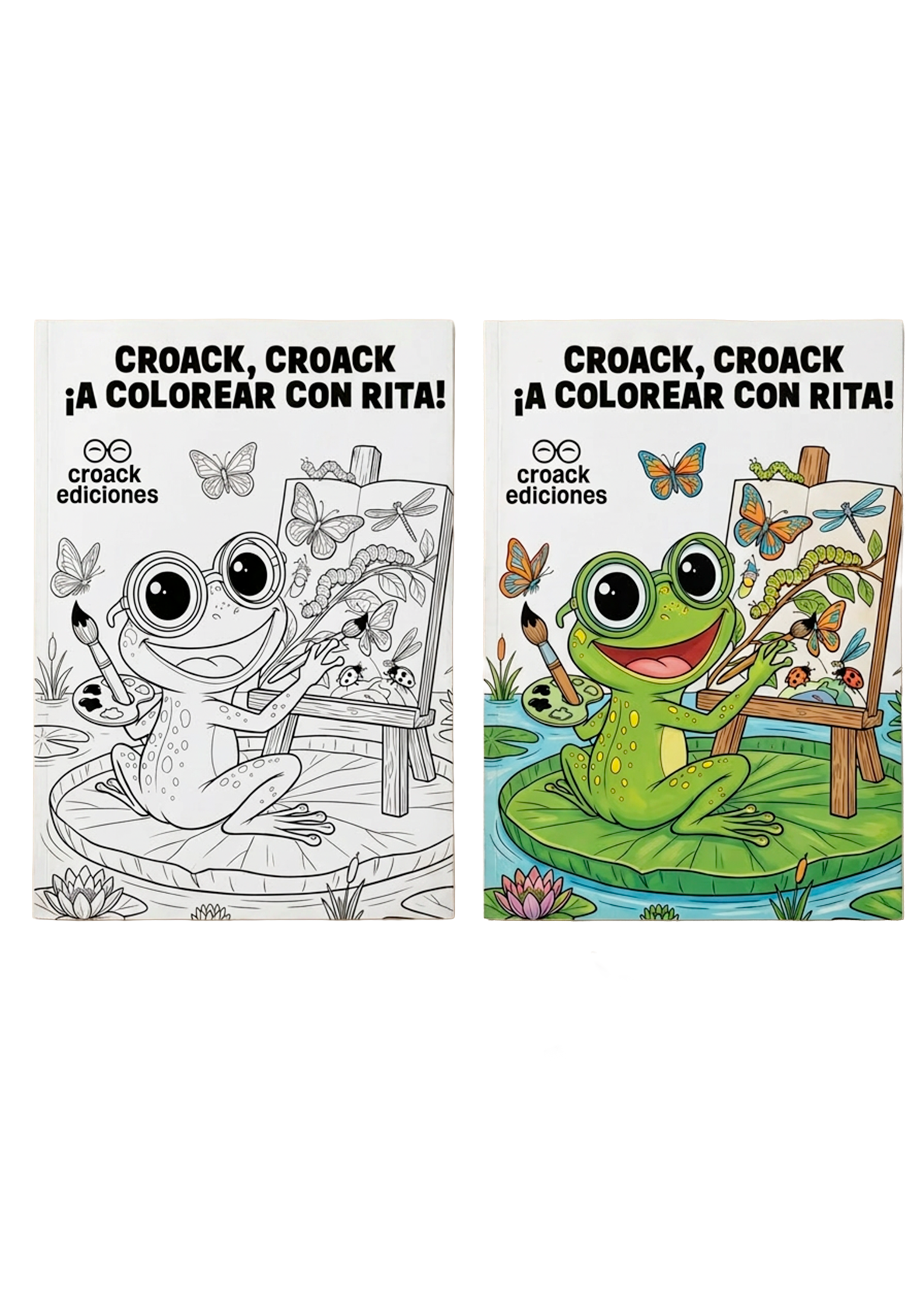 Book de colorear Croack Croack ¡A colorear con Rita!